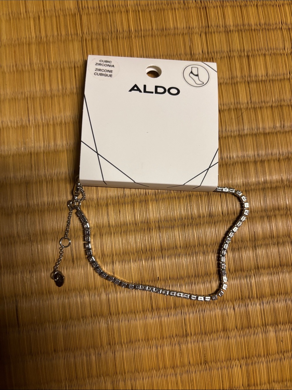 Aldo Silver Crystal-Accented Bracelet